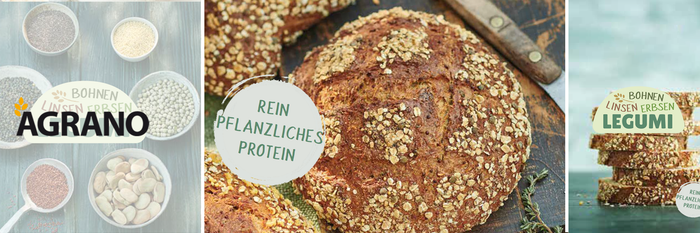 Banner Neuprodukt Legumi von C. Siebrecht Söhne KG - Hülsenfrüchte-Brot